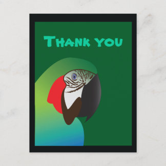parrot thank yous thank you card