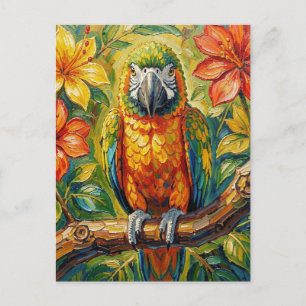Parrot Themed Keeping in Touch  Postcard