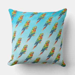 Parrot Throw Pillow