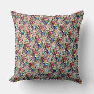 Parrot Throw Pillow