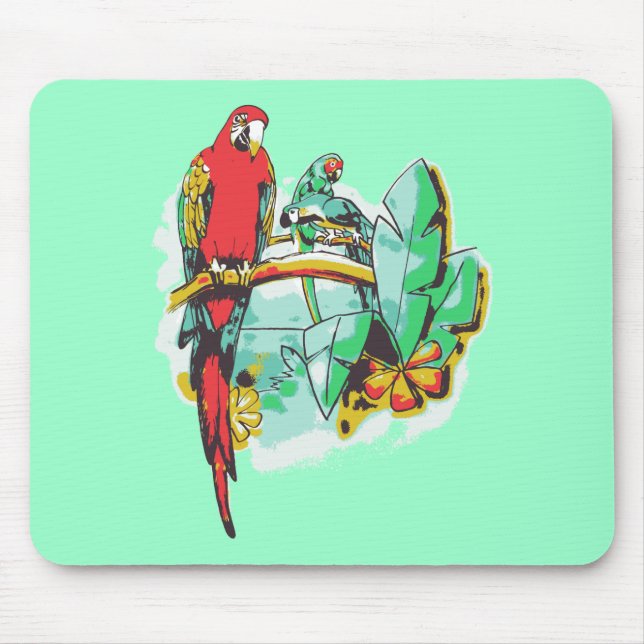 Parrot Trio Mouse Pad (Front)