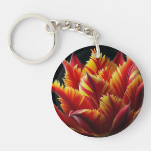 Parrot Tulip Floral Rouge et Jaune