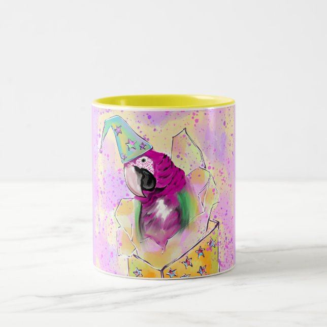Parrot Two-Tone Coffee Mug (Center)