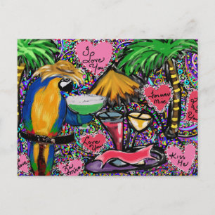 Parrot Valentine Postcard
