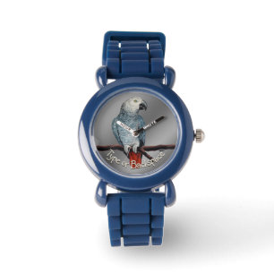 Parrot Watch African Grey Wristwatch Personalized
