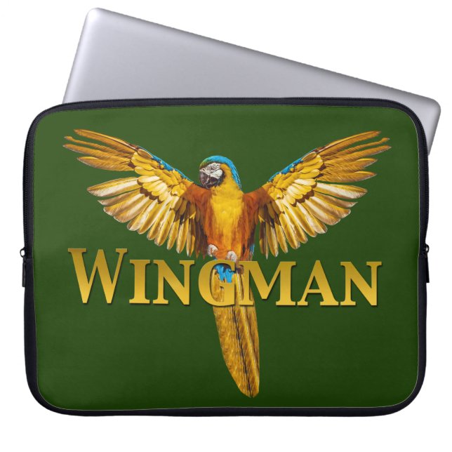 Parrot Wingman Laptop Sleeve (Front)