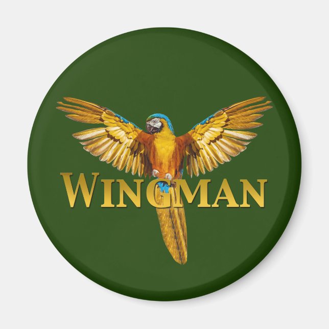Parrot Wingman Magnet (Front)