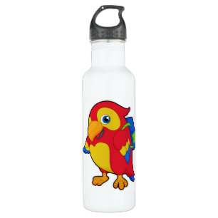 Parrot with Backpack 710 Ml Water Bottle