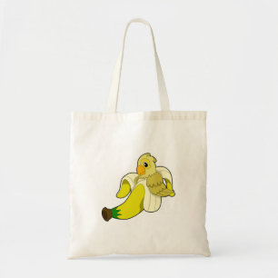 Parrot with Banana Tote Bag