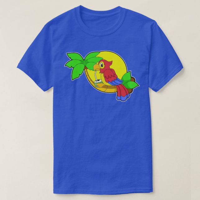 Parrot with Coconut T-Shirt (Design Front)