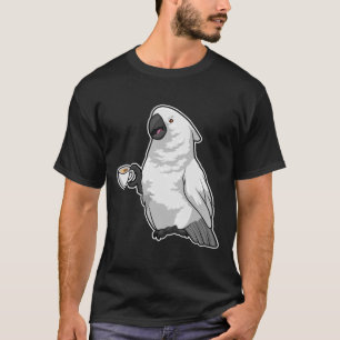 Parrot with Cup of Coffee T-Shirt