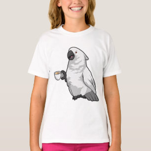Parrot with Cup of Coffee T-Shirt