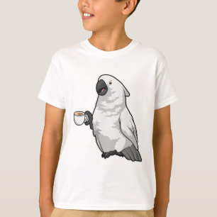 Parrot with Cup of Coffee T-Shirt