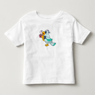 Parrot with Cup of Coffee Toddler T-shirt