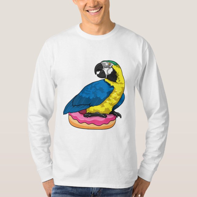 Parrot with Donut T-Shirt (Front)