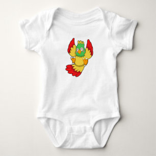 Parrot with green Head Baby Bodysuit
