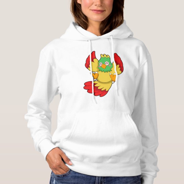 Parrot with green Head Hoodie (Front)