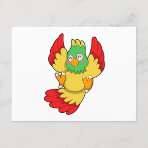 Parrot with green Head Postcard