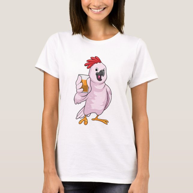 Parrot with Juice T-Shirt (Front)