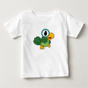 Parrot with Magnifying glass Baby T-Shirt