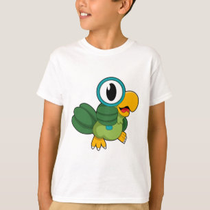 Parrot with Magnifying glass T-Shirt