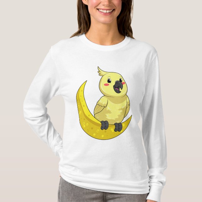 Parrot with Moon T-Shirt (Front)