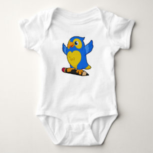 Parrot with Pencil Baby Bodysuit