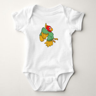 Parrot with red Head Baby Bodysuit