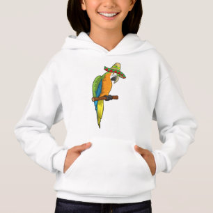 Parrot with Straw hat