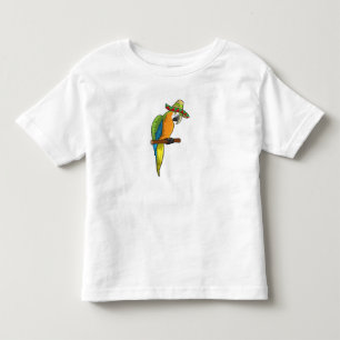 Parrot with Straw hat Toddler T-shirt