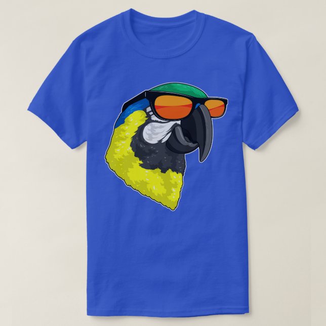 Parrot with Sunglasses 3 T-Shirt (Design Front)