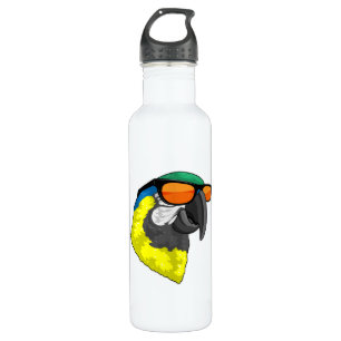 Parrot with Sunglasses 710 Ml Water Bottle