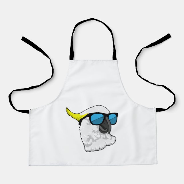Parrot with Sunglasses Apron (Front)