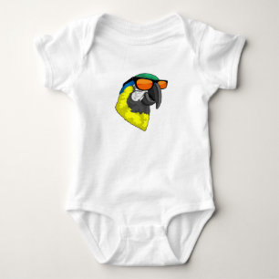 Parrot with Sunglasses Baby Bodysuit