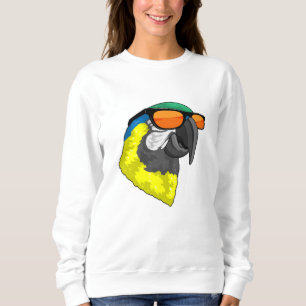 Parrot with Sunglasses Sweatshirt