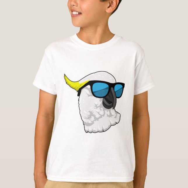Parrot with Sunglasses T-Shirt (Front)