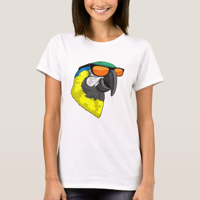 Parrot with Sunglasses T-Shirt (Front)
