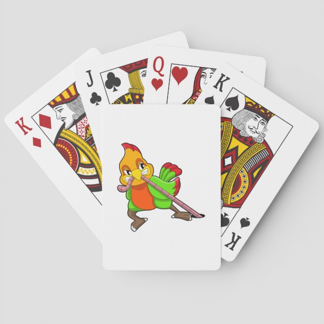 Parrot with Worm Playing Cards (Back)