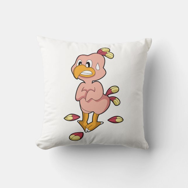 Parrot without Feathers.PNG Throw Pillow (Front)