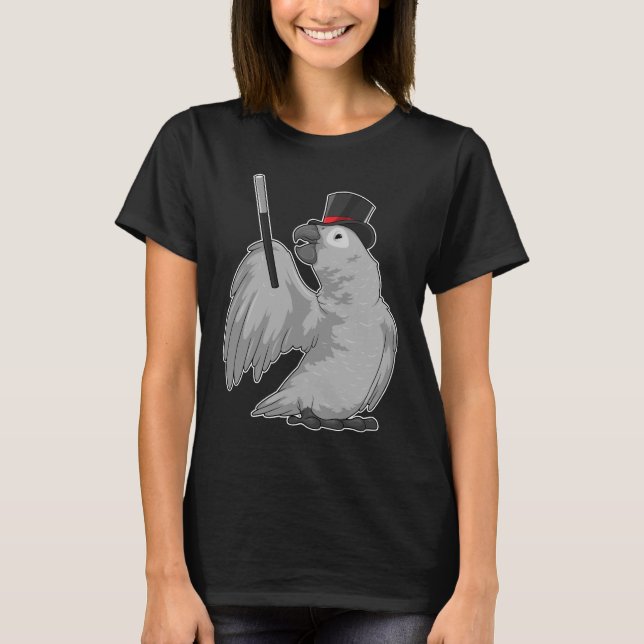 Parrot Wizard Magic wand T-Shirt (Front)