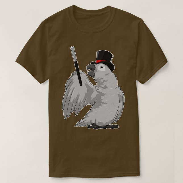 Parrot Wizard Magic wand T-Shirt (Design Front)