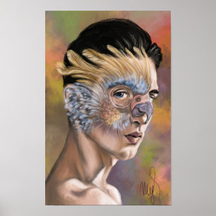 Parrot Woman Poster