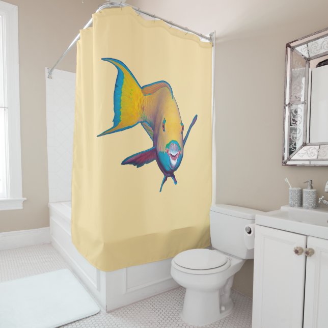 Parrotfish - Abstract Design - Cut out of photo |  (In Situ)