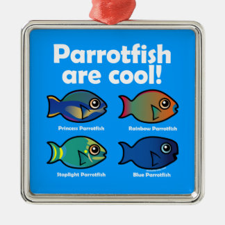 Parrotfish Are Cool! Metal Ornament