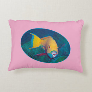 Parrotfish Underwaterphoto - Photographic design Accent Pillow