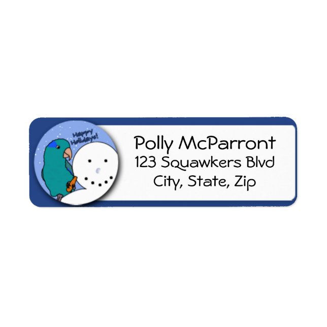 Parrotlet bleu Snowman (Devant)
