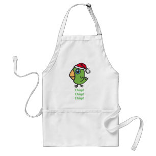 Parrotlet in Santa hat Standard Apron