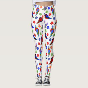 Parrots and Flowers Leggings