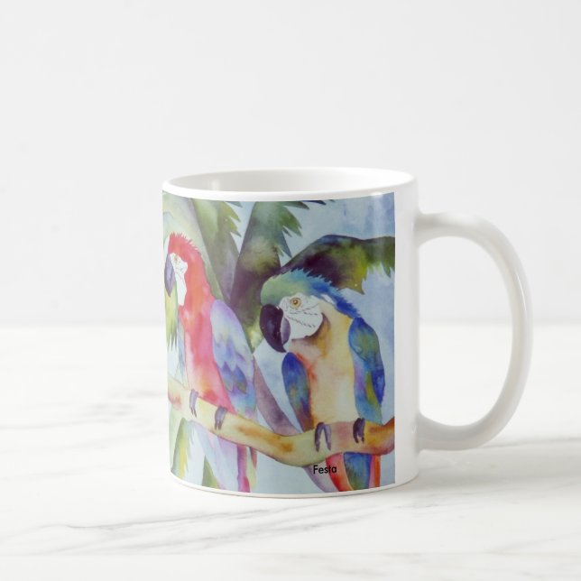 Parrots in Paradise Coffee Mug (Right)