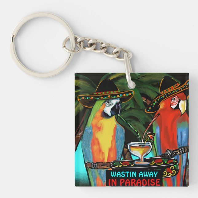 Parrots Keychain (Front)